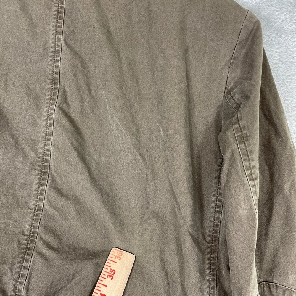 LL Bean Field‎ Jacket Mens 40 Brown Cotton Canvas Blazer Elbow Patch Workwear